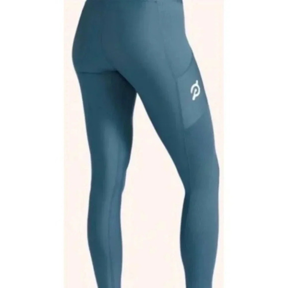 Peloton Teal High Rise Show Up Pocket Leggings-sz Large - Picture 3 of 10